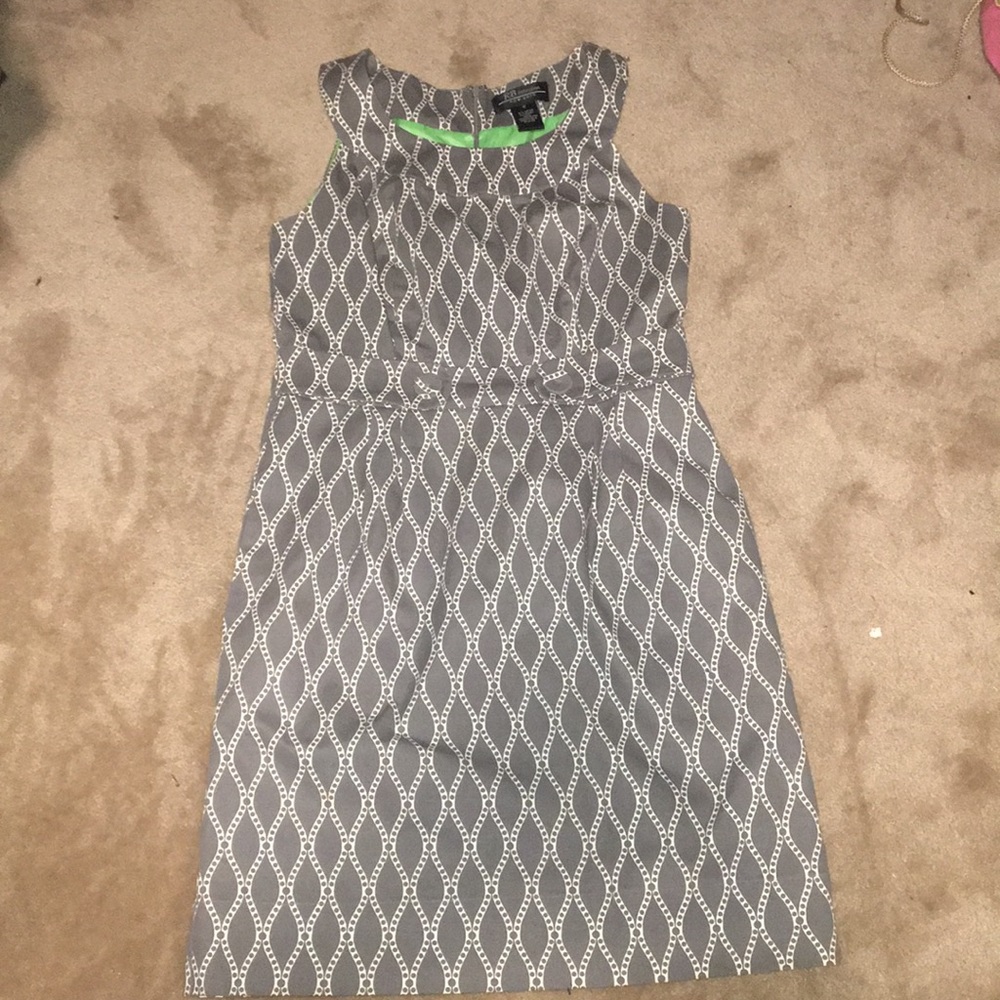 Gray Midi Dress with inseam pockets